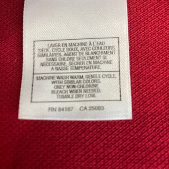 Vintage Disney Y2K Red Patch Mickey Mouse Long Sleeve Unisex Polo Shirt Size S - Picture 6 of 6